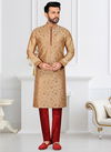 Golden Colour Rangbaaz Vol 20 Designer function wear Stylish Banarasi Silk Readymade Mens Kurta Payjama Collection 2001